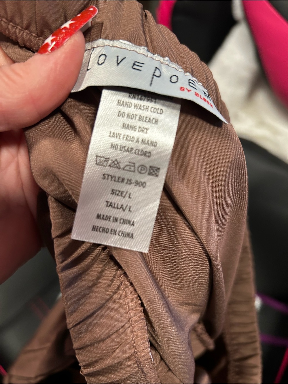 Love Tree Brown pant with Elastic Cuffs - Picture 3 of 7